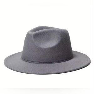 Brand New Gray Classic Chic Statement Fedora Hat